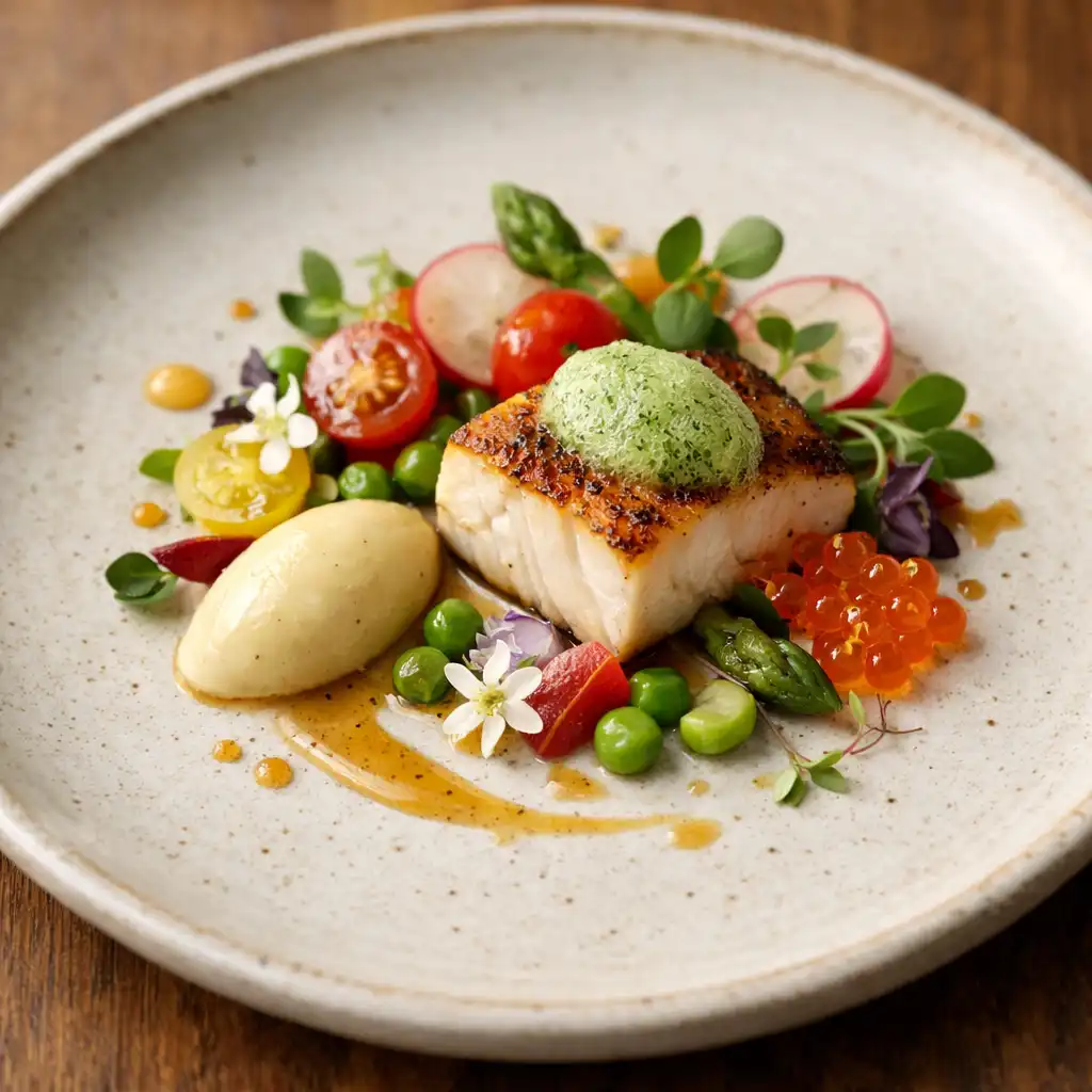 Nowoczesne danie fine dining